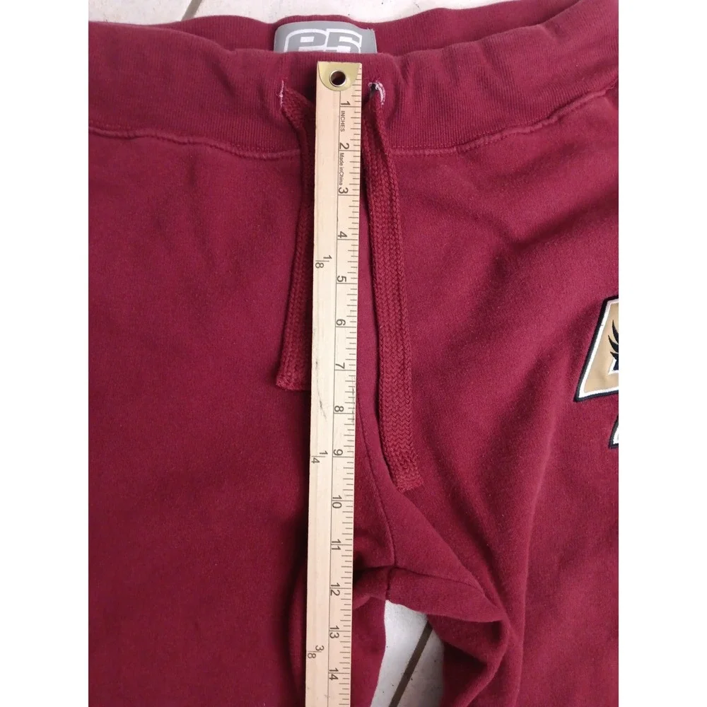 Maroon‎ BC Eagles Sweatpants Joggers Mens Large Drawstring Logo Athletic